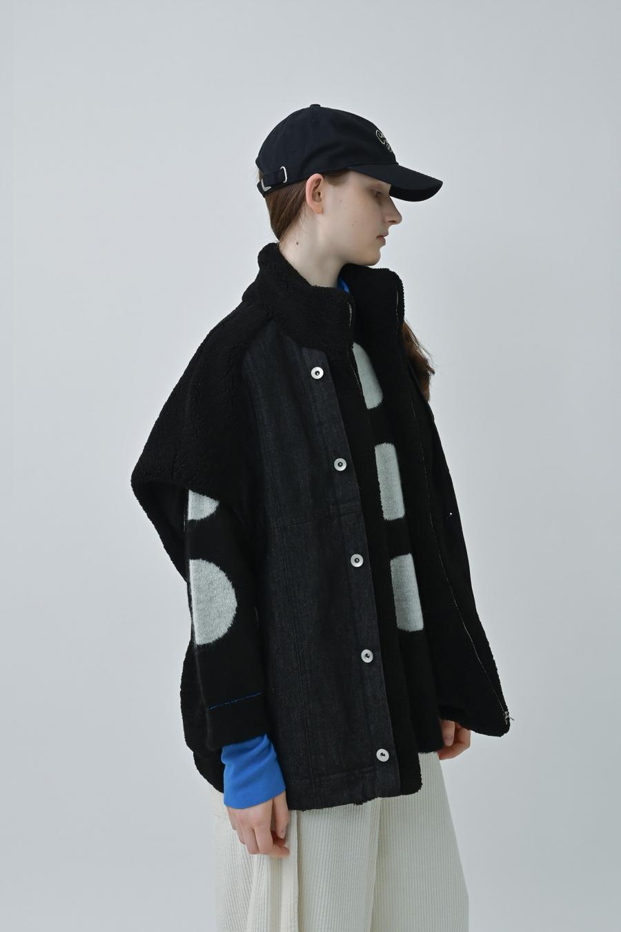 Denim Sherpa Vest