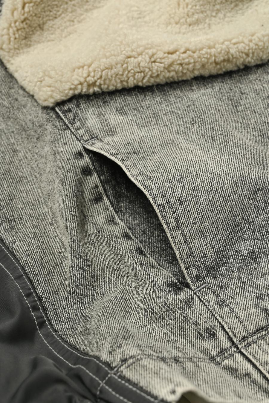 Denim Sherpa Jacket