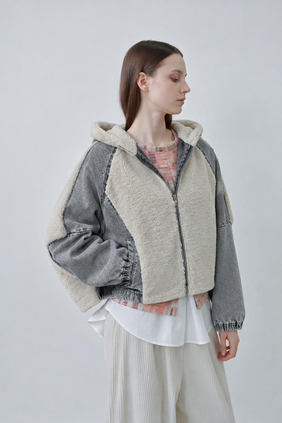 Denim Sherpa Jacket