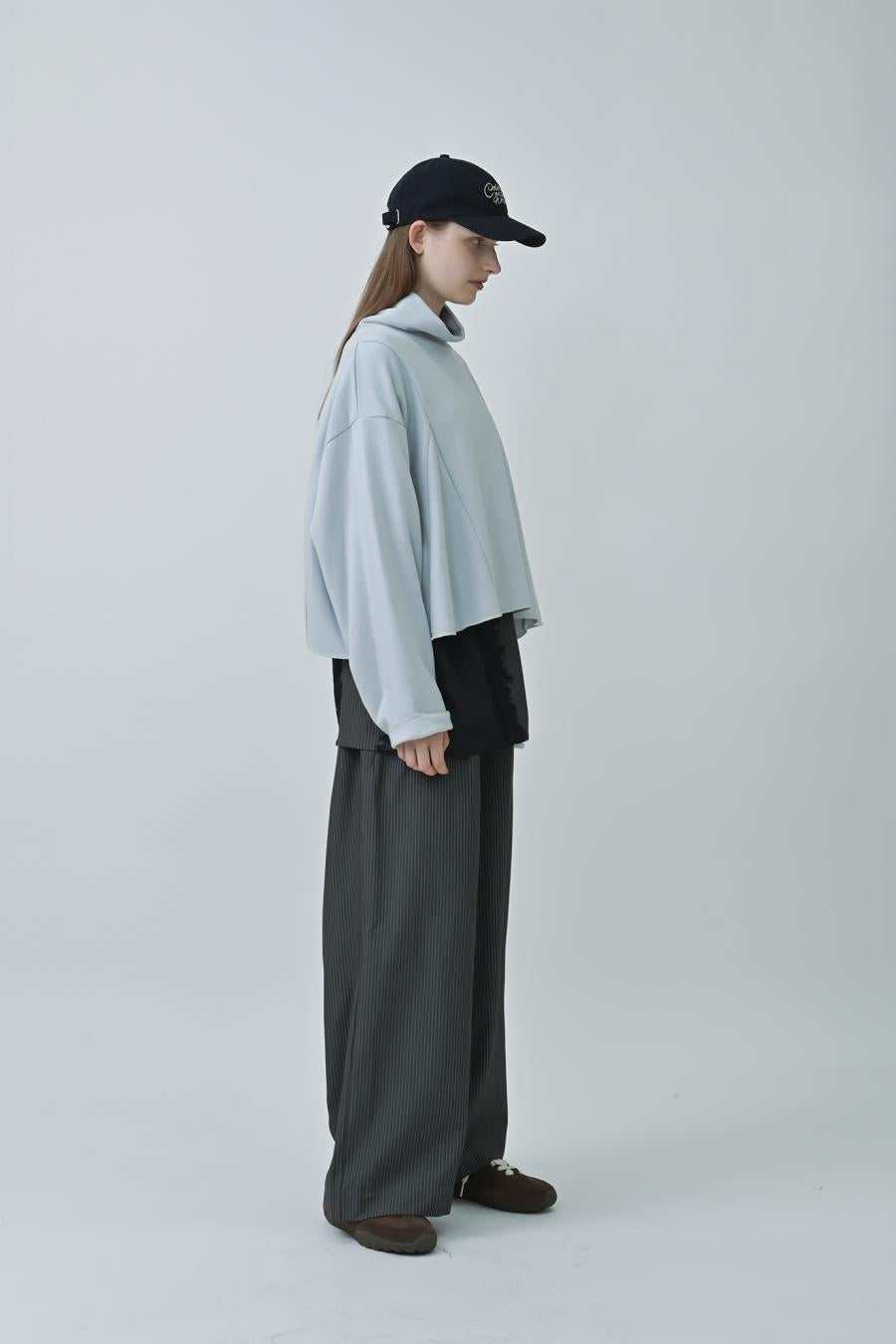 Pullover with Wrap Skirt-Look Pants