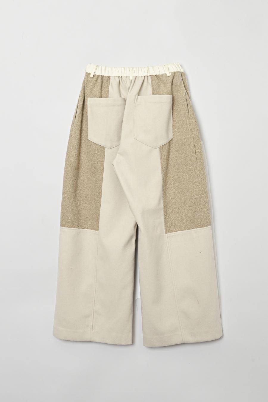 Two-Tone Paneled Pants