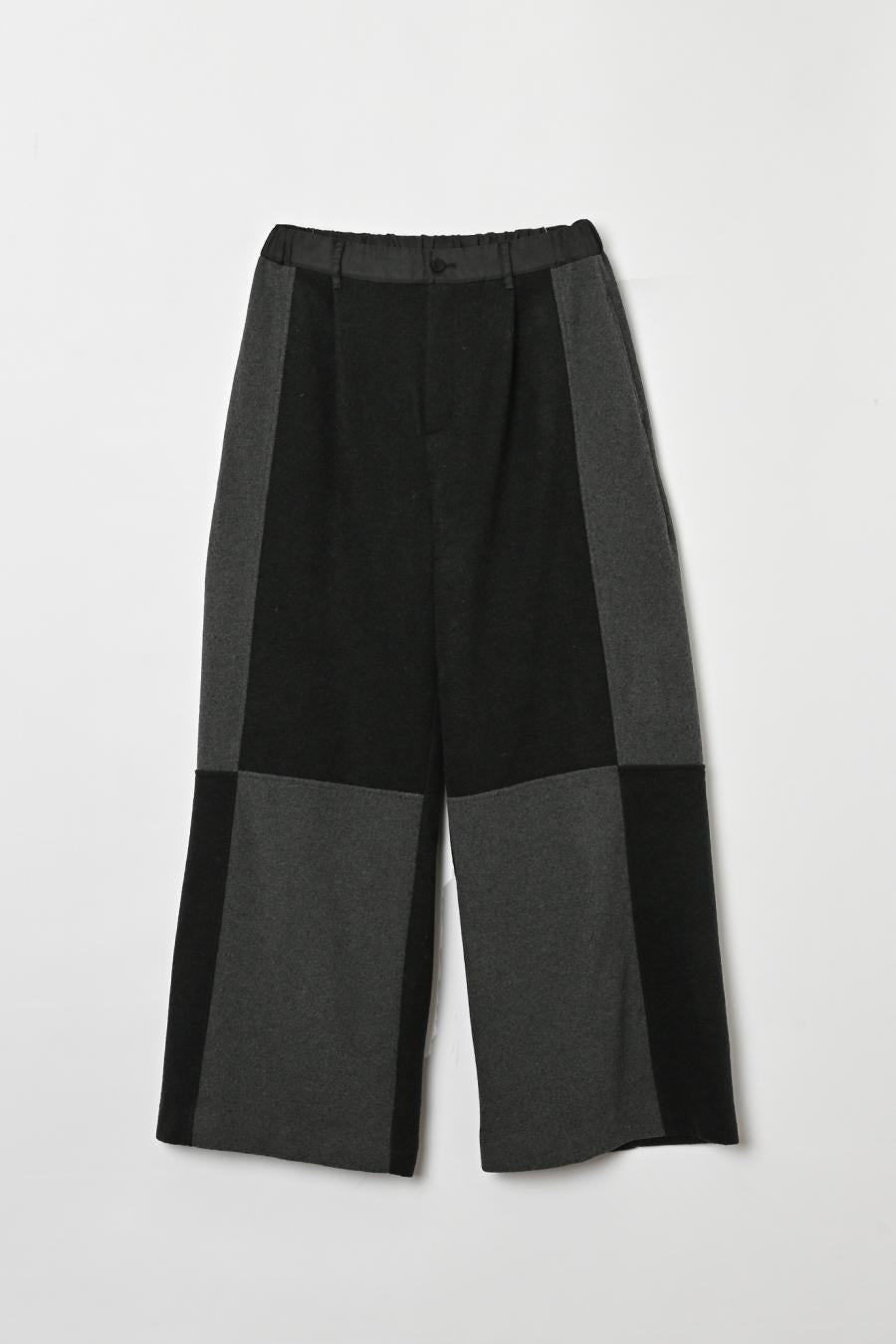 Two-Tone Paneled Pants