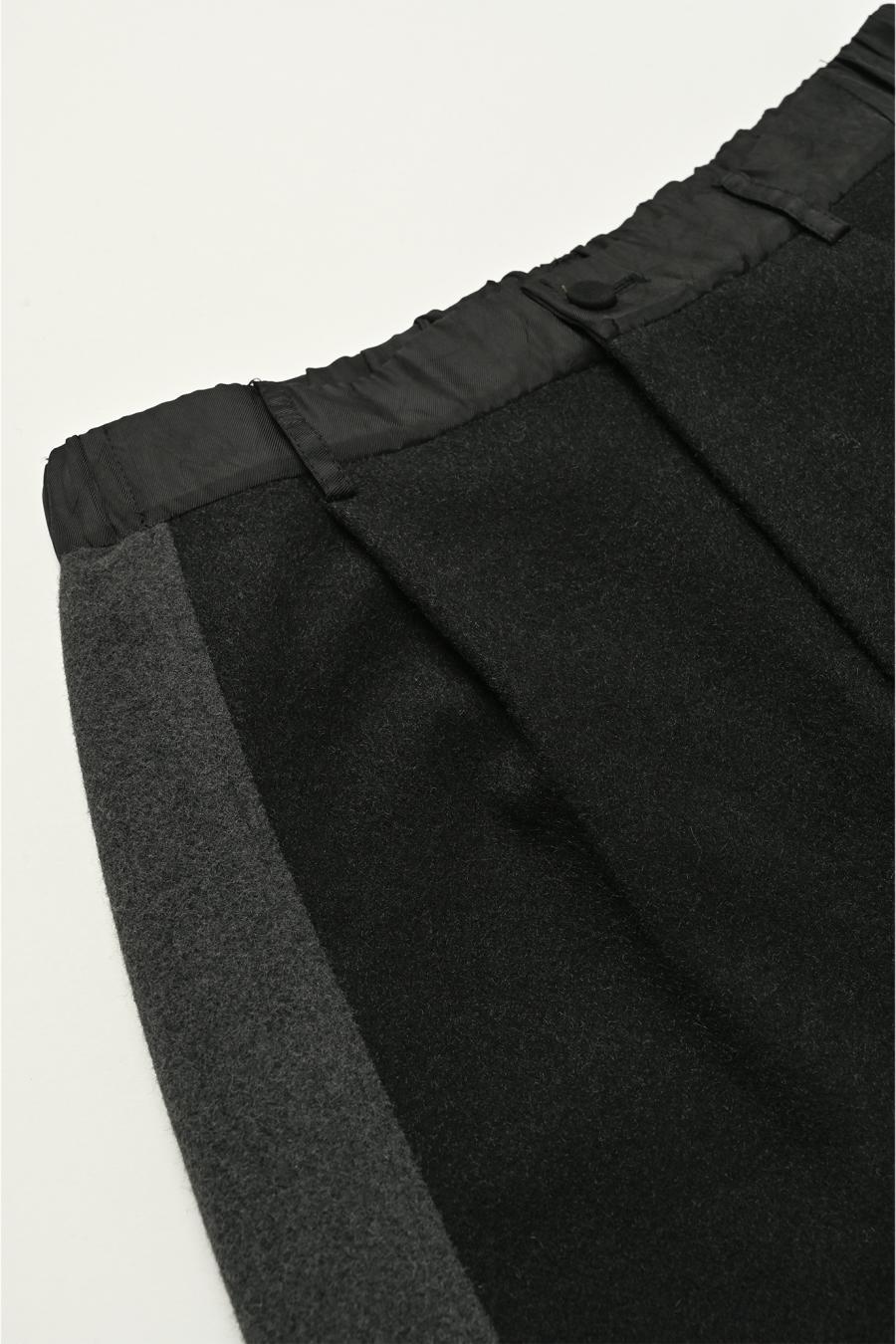 Two-Tone Paneled Pants