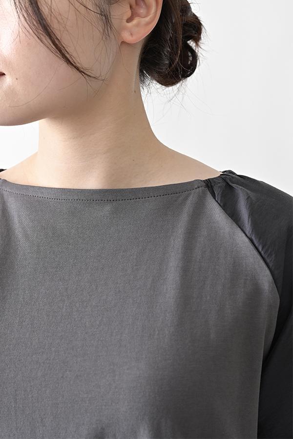 Shirred Sleeve Pullover
