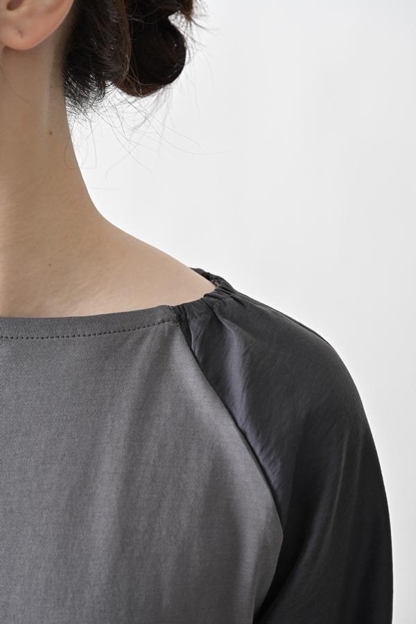 Shirred Sleeve Pullover