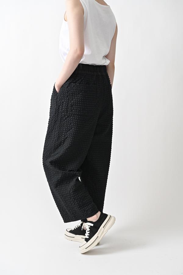 Textured Check Pants