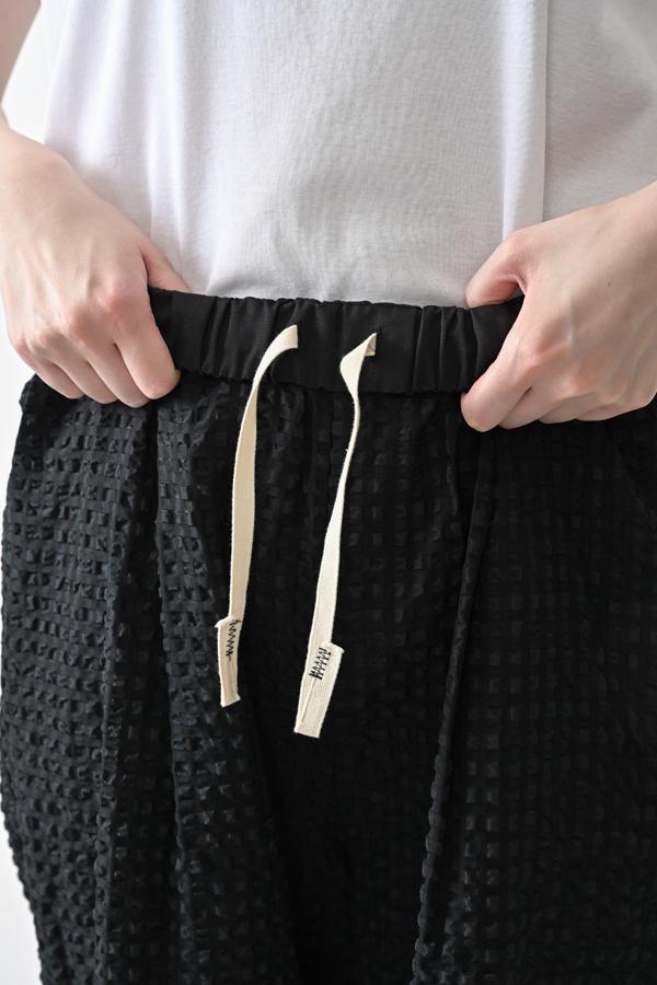 Textured Check Pants