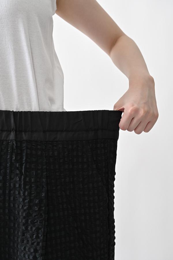 Textured Check Pants