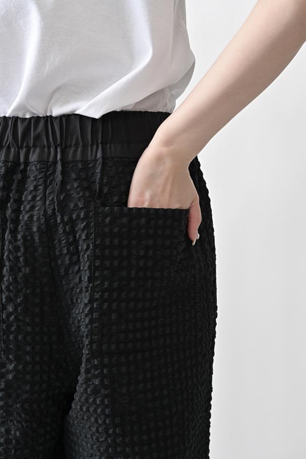 Textured Check Pants