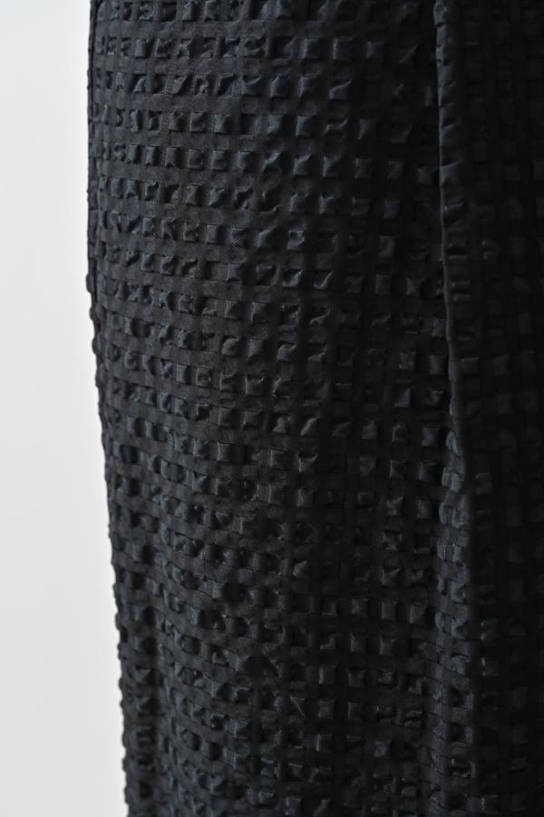 Textured Check Pants