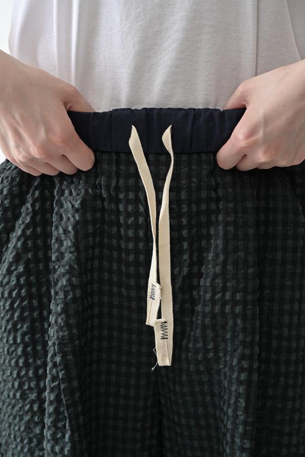 Textured Check Pants