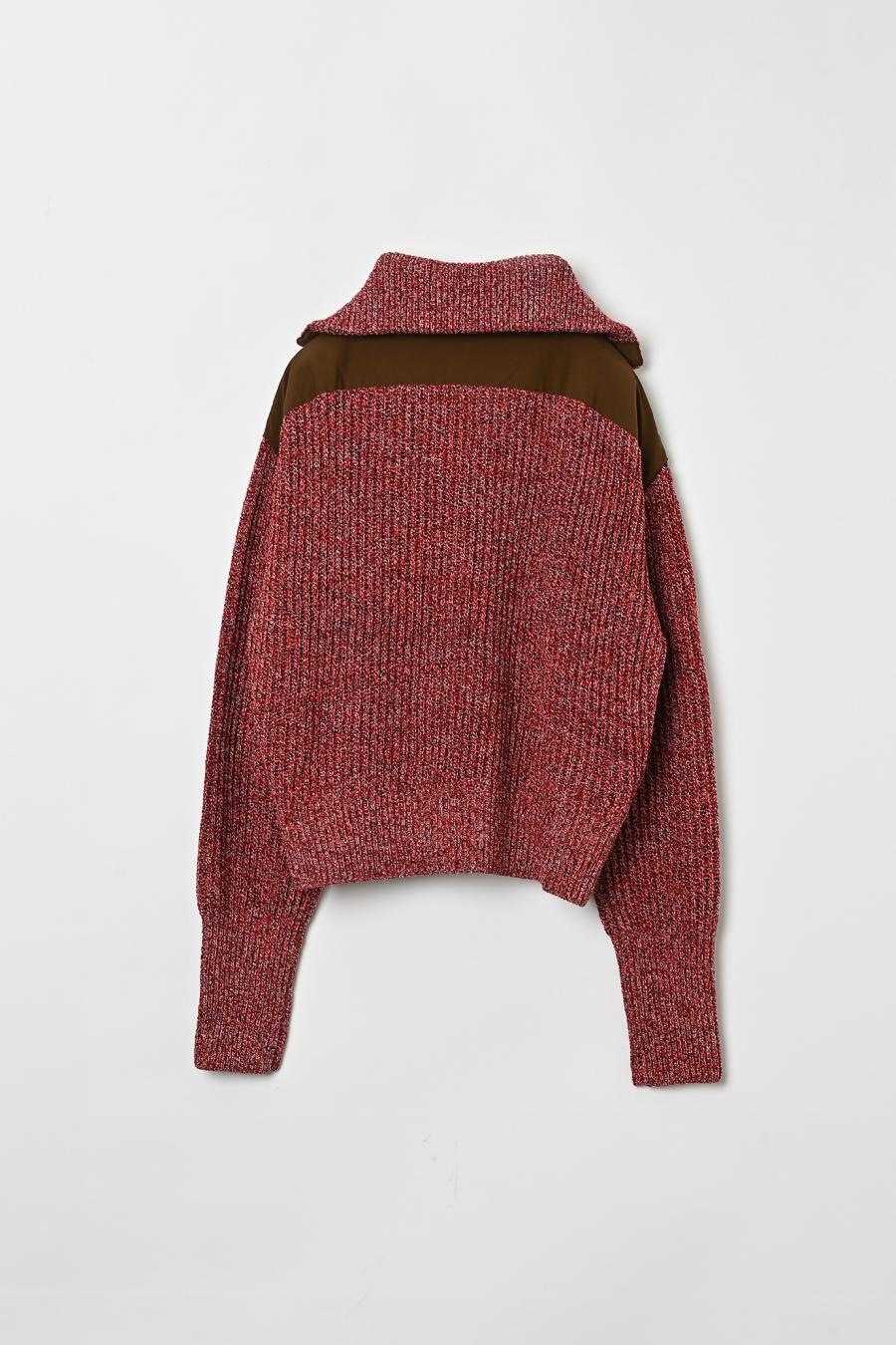 Mixed Yarn Knit Cardigan