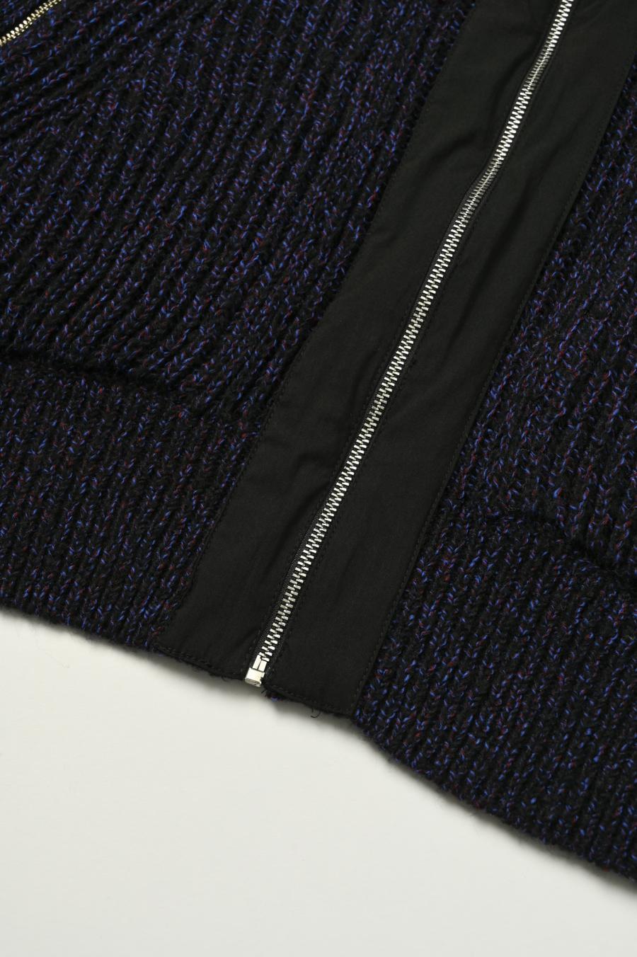 Mixed Yarn Knit Cardigan