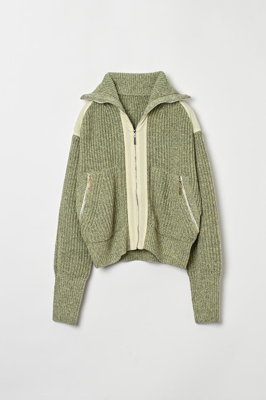 Mixed Yarn Knit Cardigan
