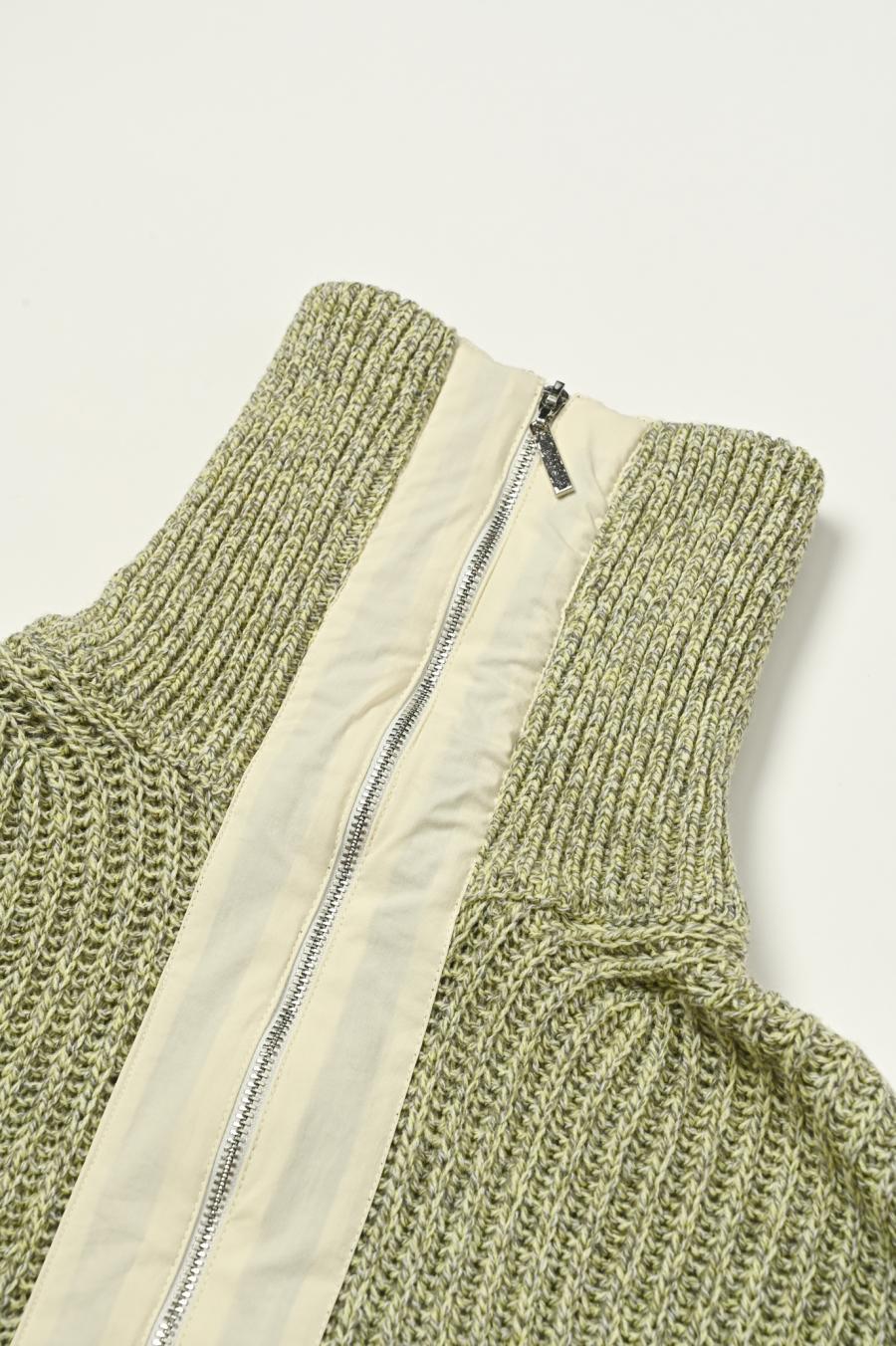 Mixed Yarn Knit Cardigan
