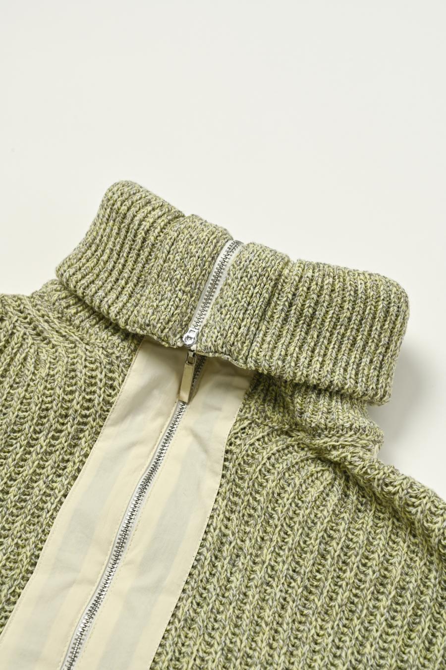 Mixed Yarn Knit Cardigan