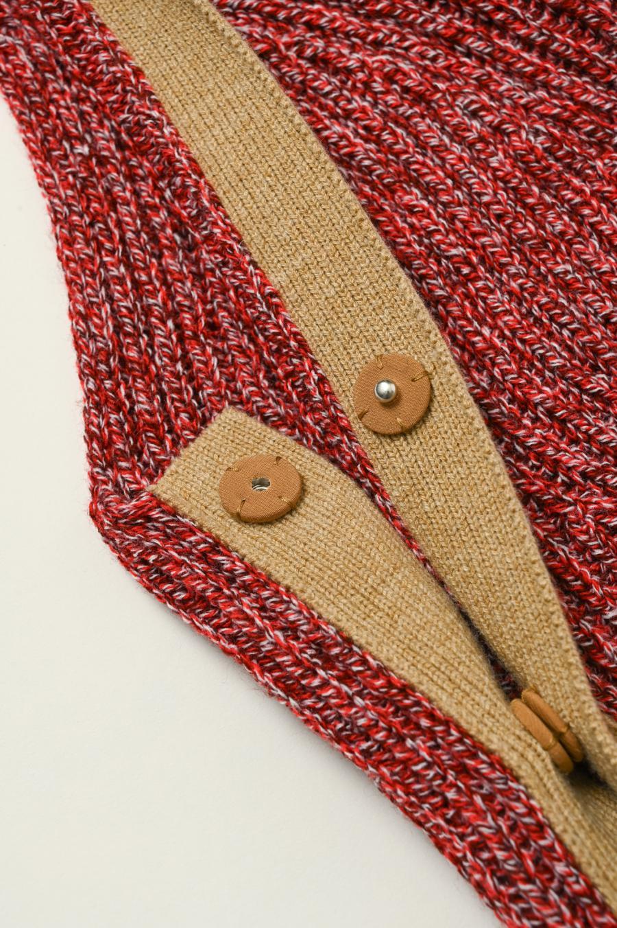 Mixed Yarn Knit Vest
