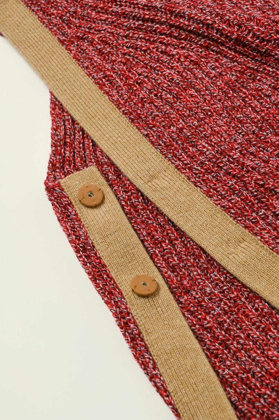 Mixed Yarn Knit Vest