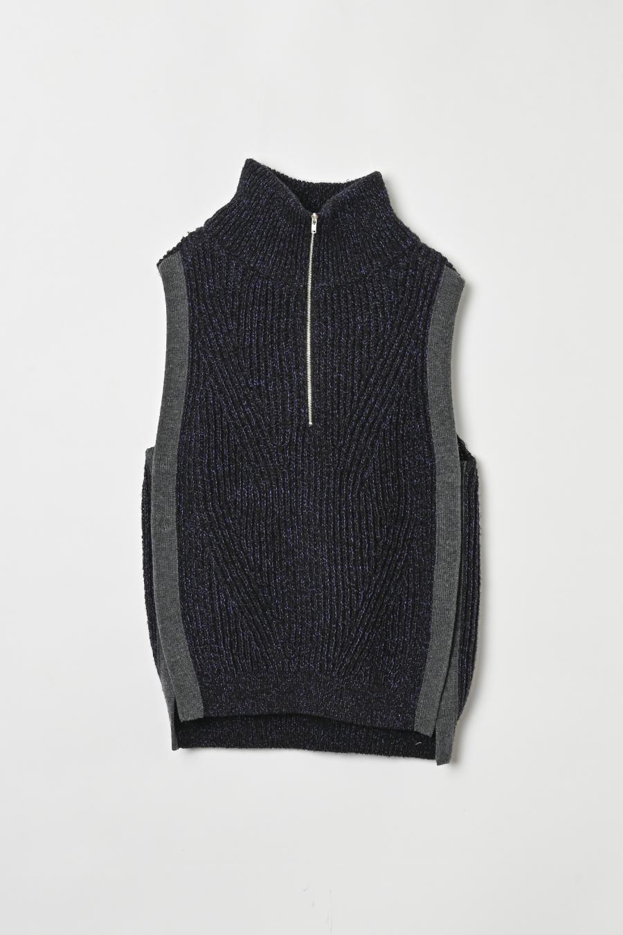 Mixed Yarn Knit Vest