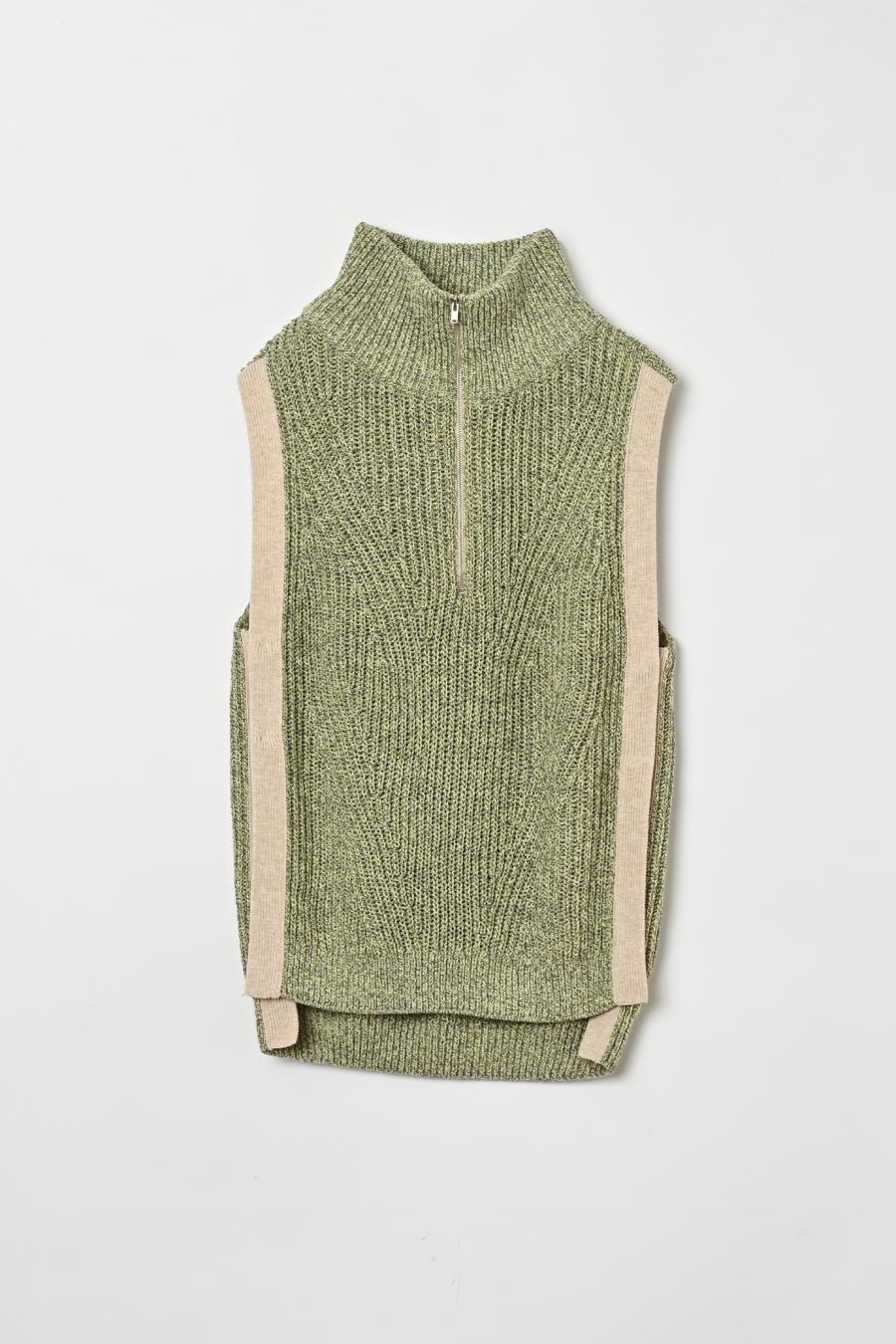 Mixed Yarn Knit Vest