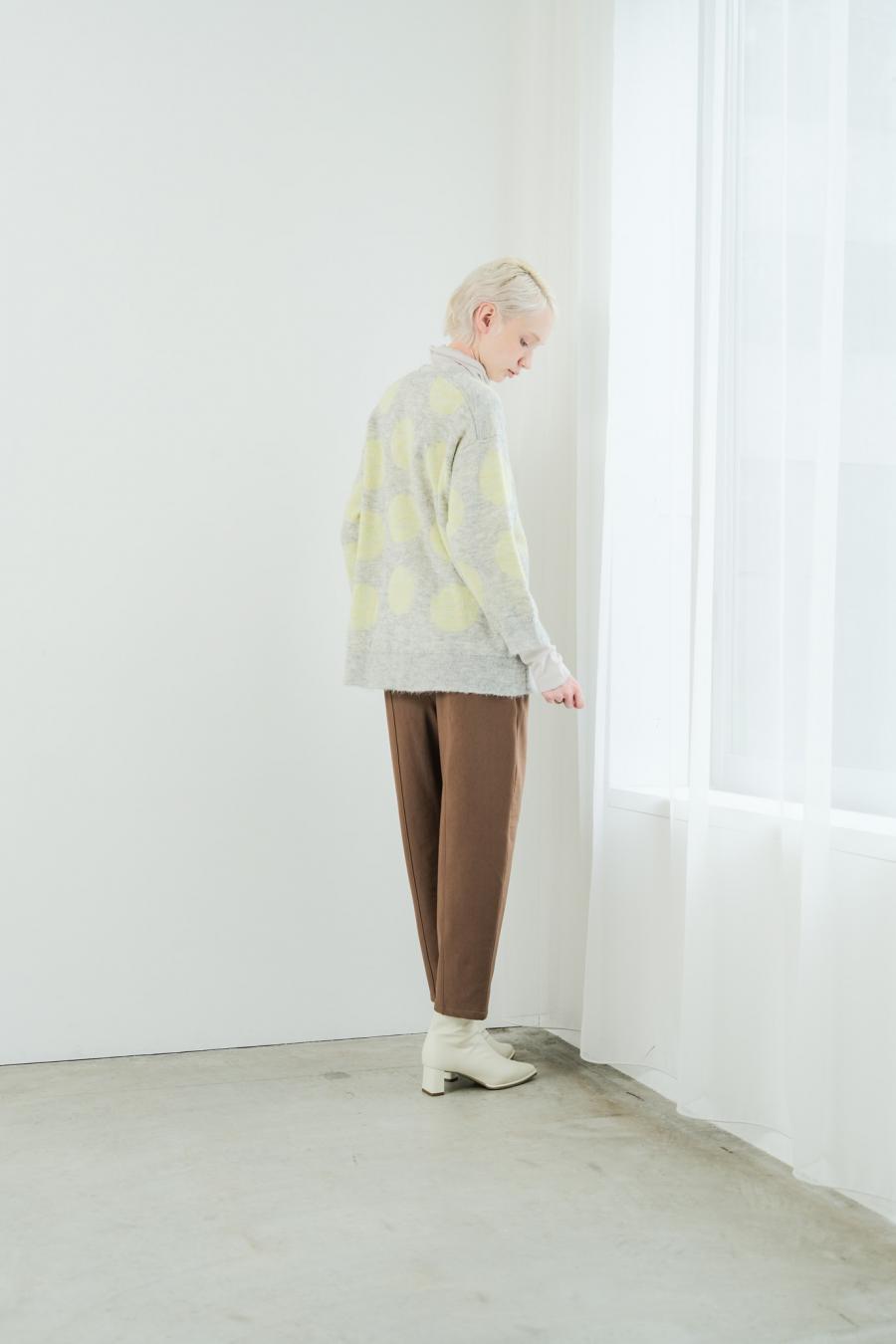 Reversible Mohair Dot Pullover