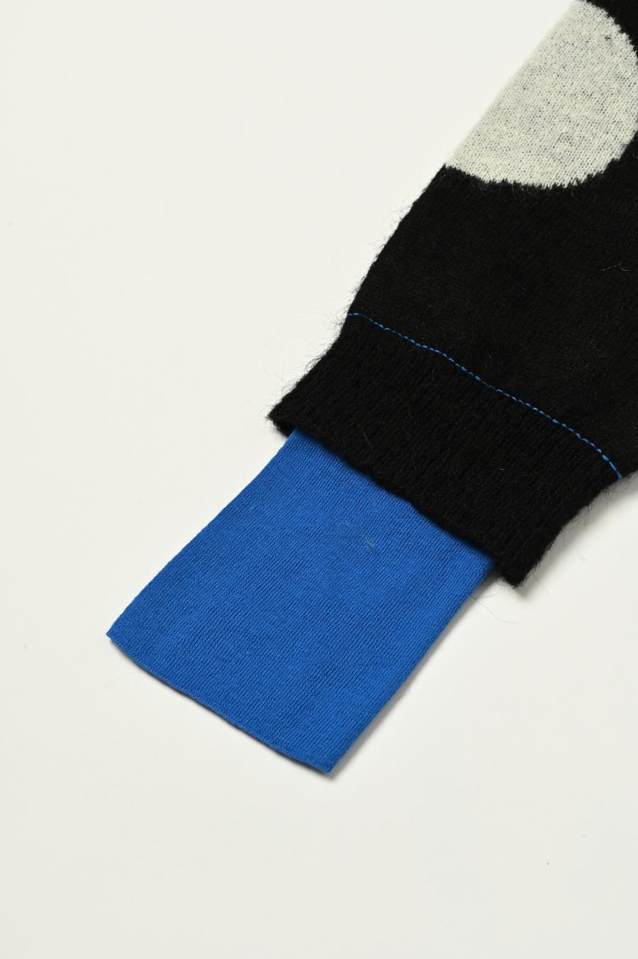 Reversible Mohair Dot Pullover