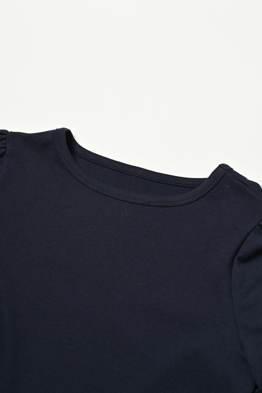 Pleated Mixed-Media Pullover