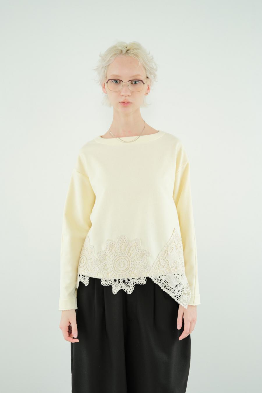 Motif Lace Pullover
