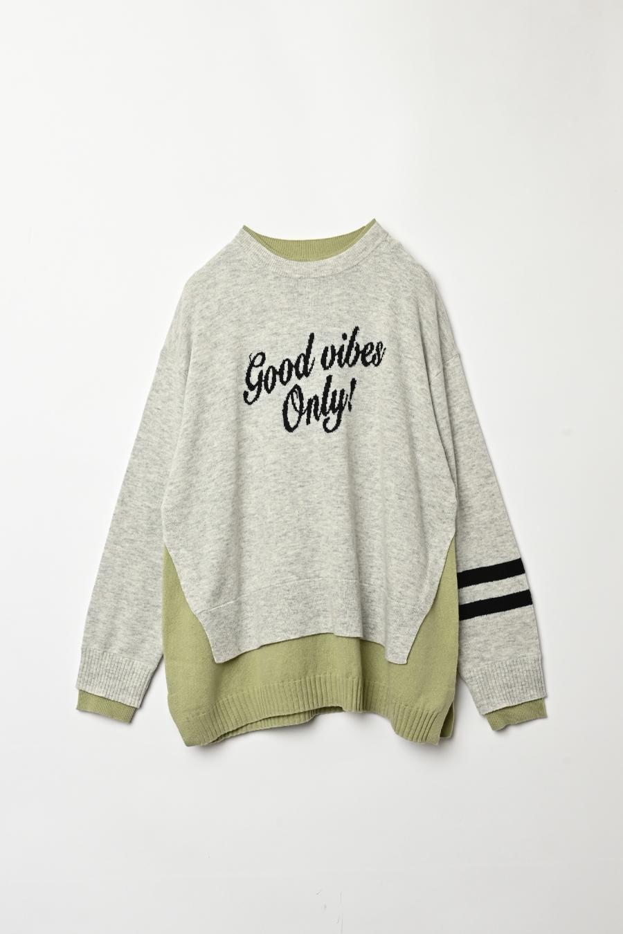“good” Logo Layered Pullover
