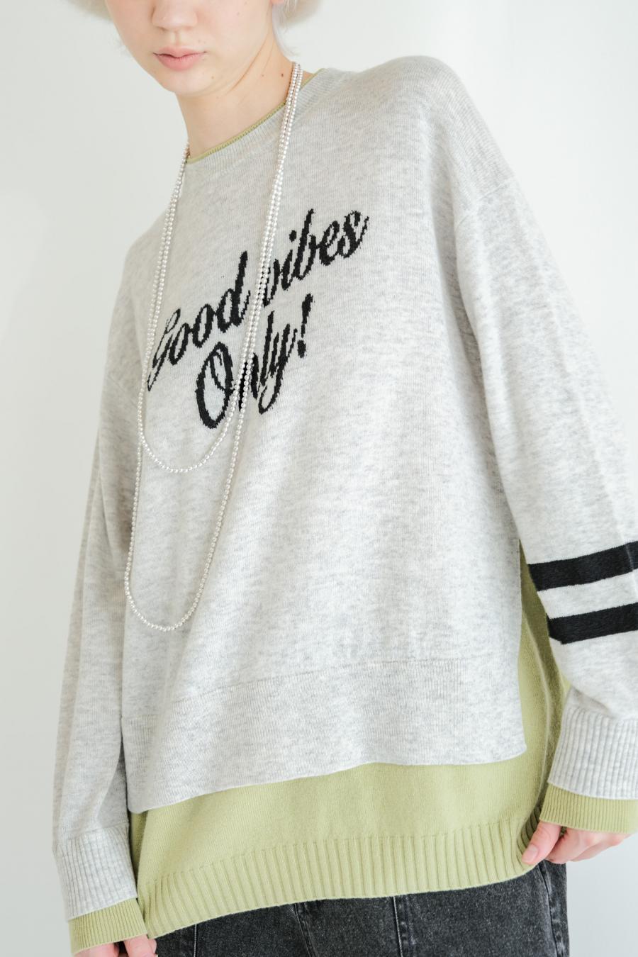 “good” Logo Layered Pullover