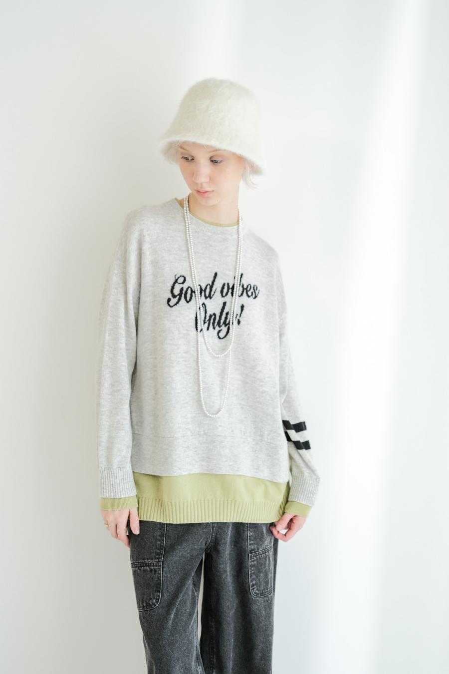 “good” Logo Layered Pullover