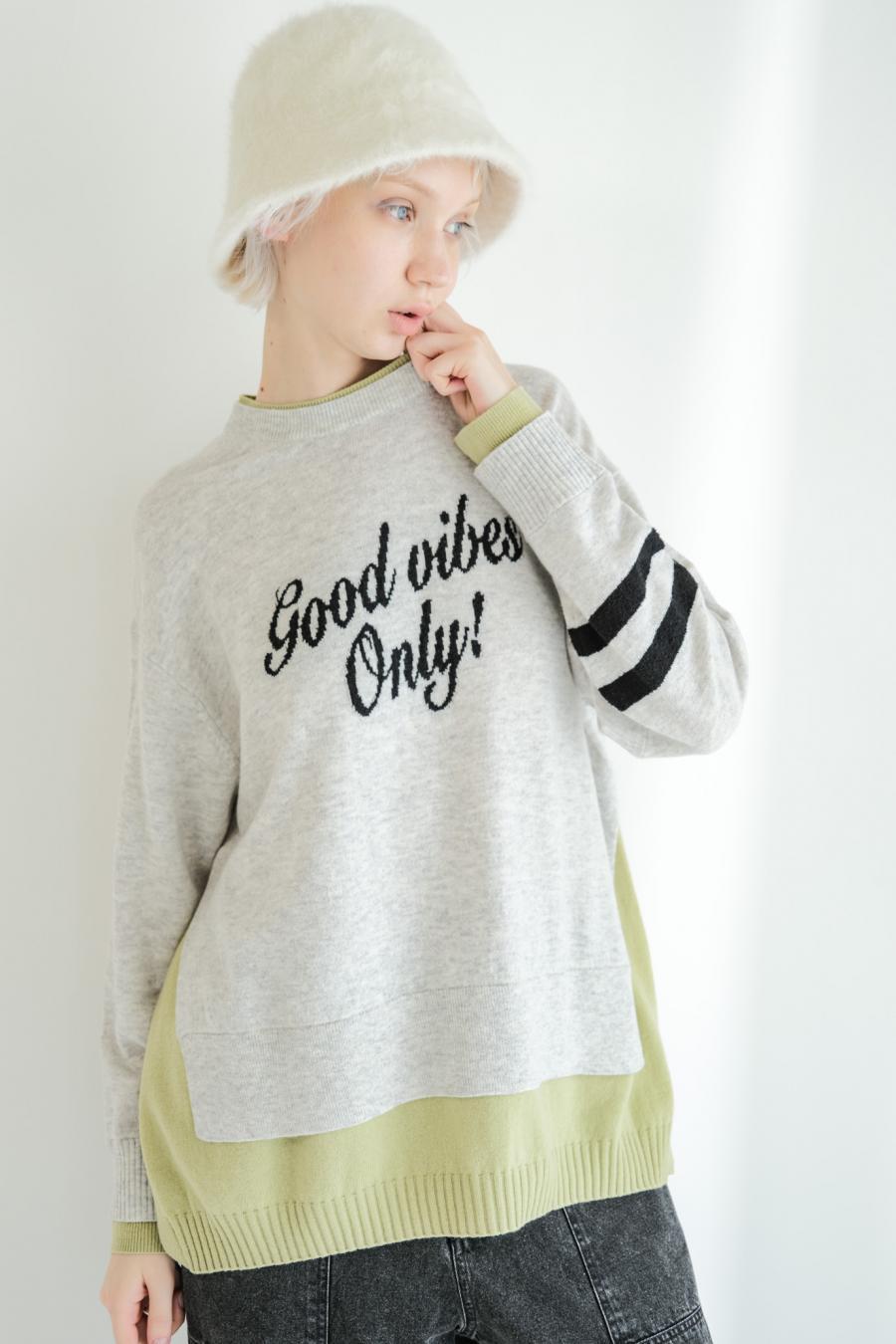 “good” Logo Layered Pullover