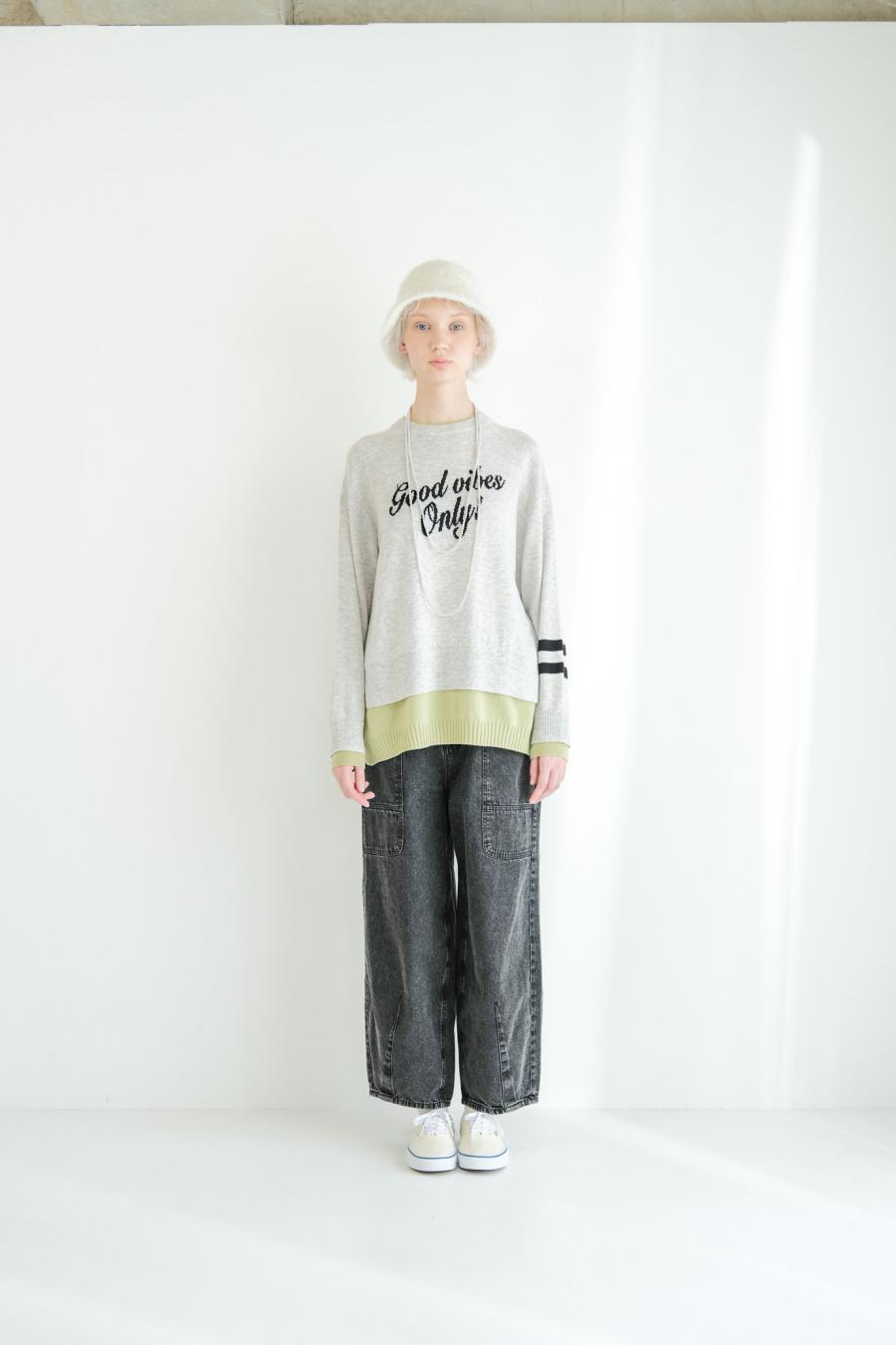 “good” Logo Layered Pullover
