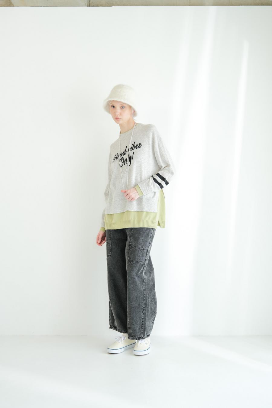 “good” Logo Layered Pullover