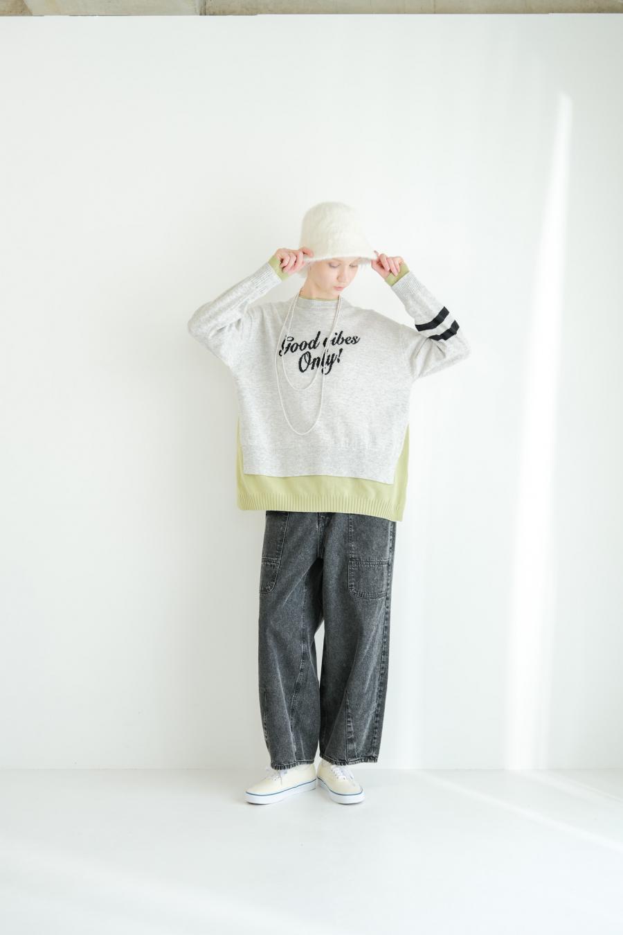 “good” Logo Layered Pullover