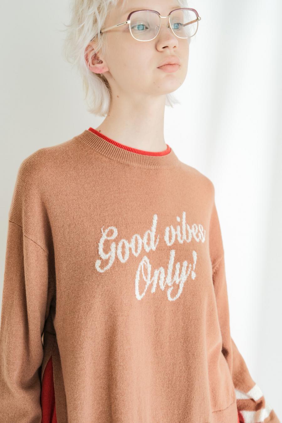 “good” Logo Layered Pullover