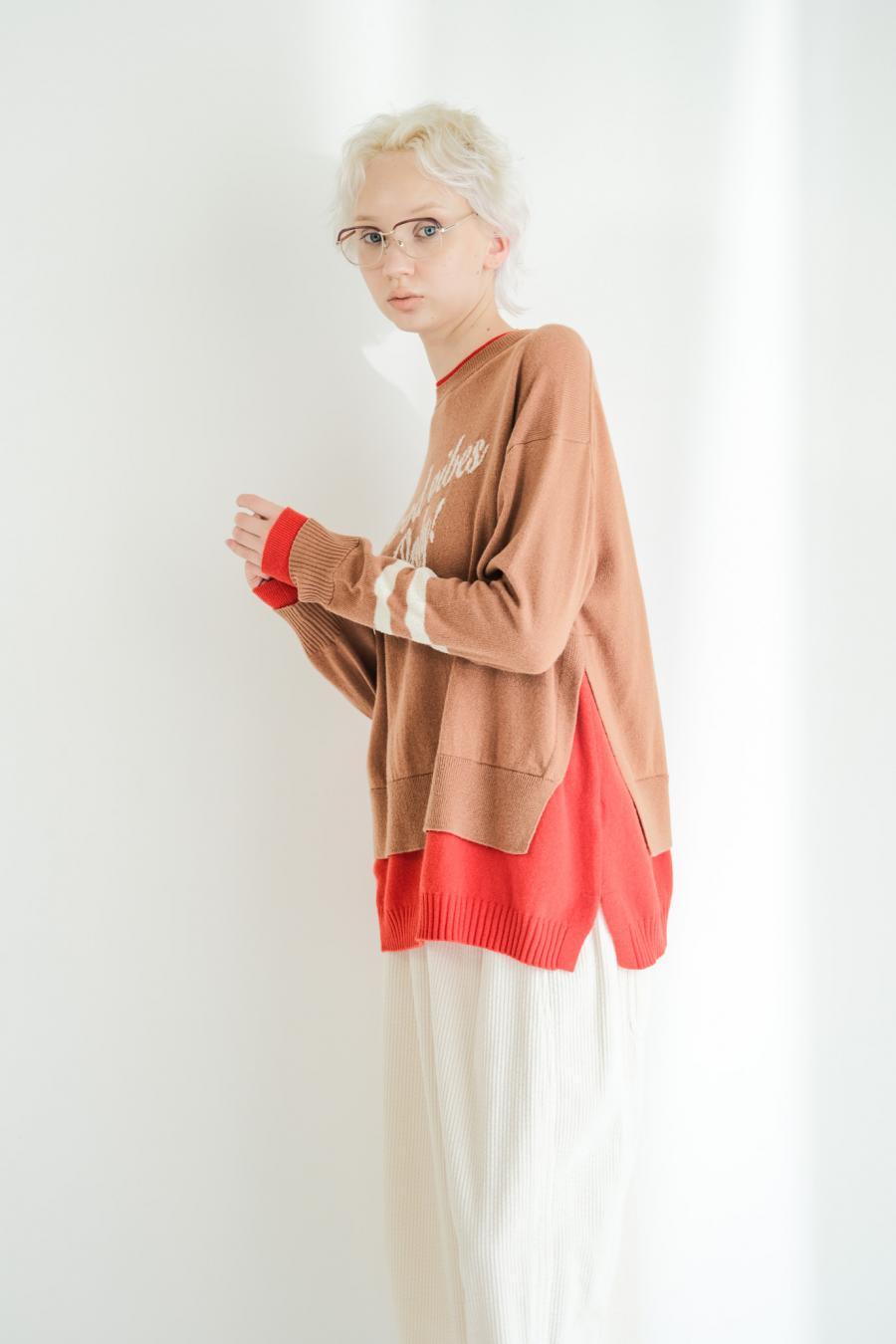 “good” Logo Layered Pullover