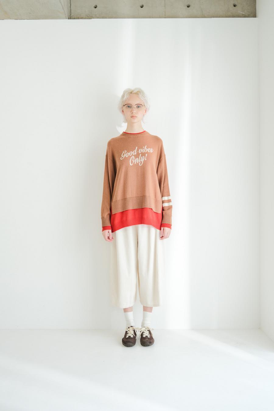 “good” Logo Layered Pullover