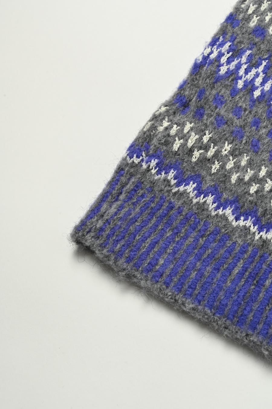 Circular Knit Nordic Pullover