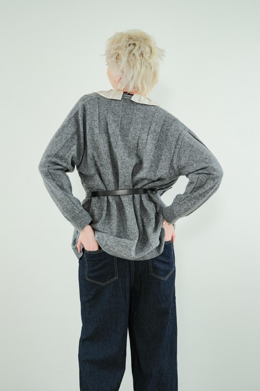 Jersey Reversible Block Cardigan