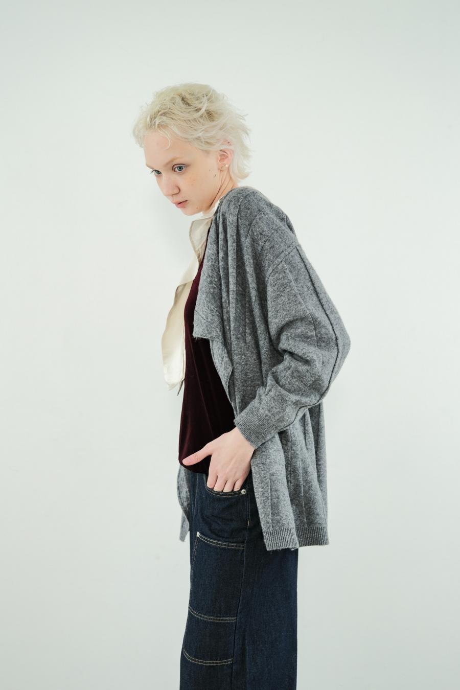 Jersey Reversible Block Cardigan