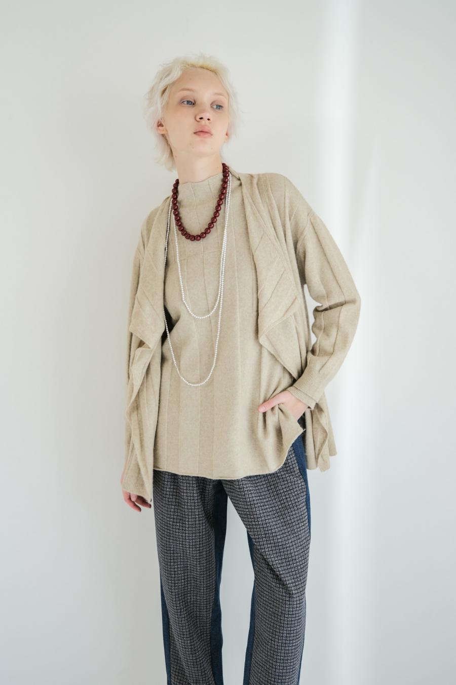 Jersey Reversible Block Cardigan