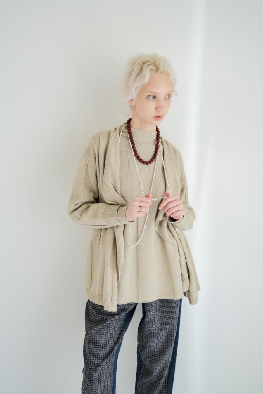 Jersey Reversible Block Cardigan