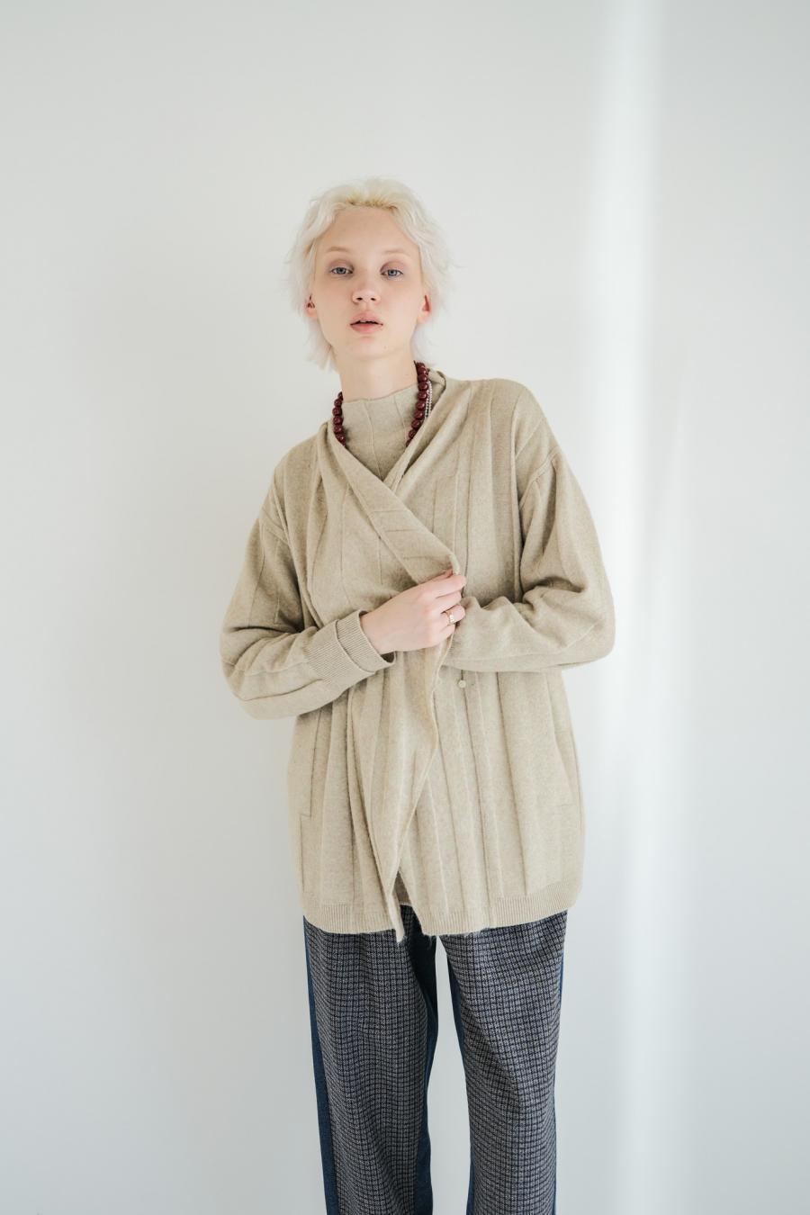 Jersey Reversible Block Cardigan