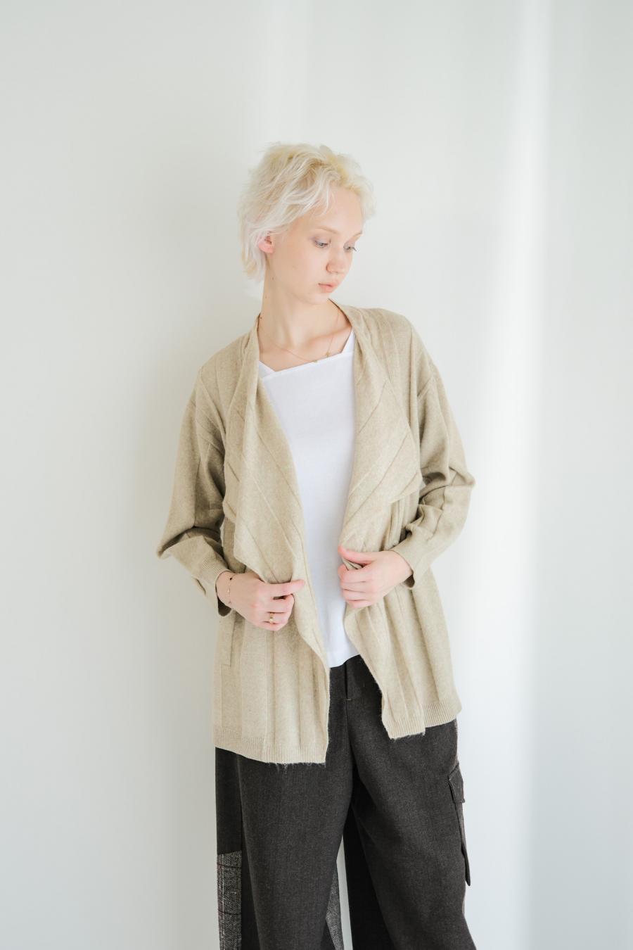 Jersey Reversible Block Cardigan