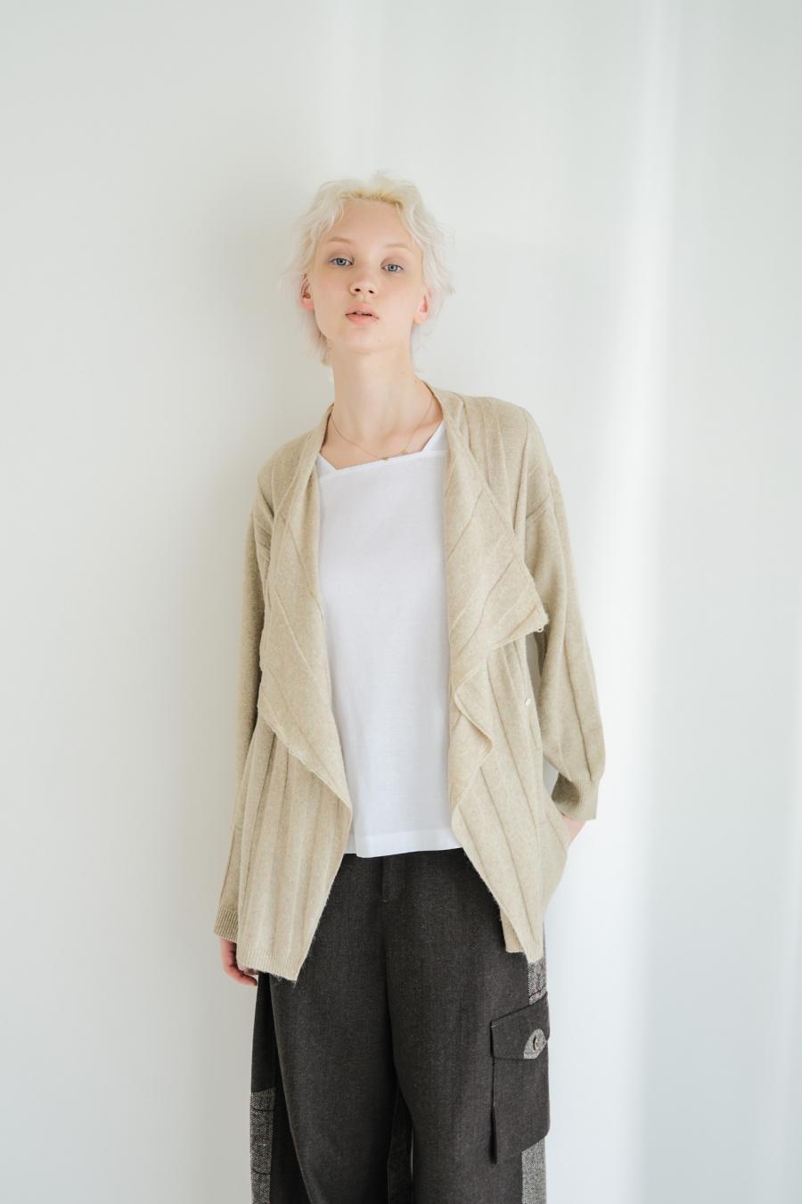 Jersey Reversible Block Cardigan