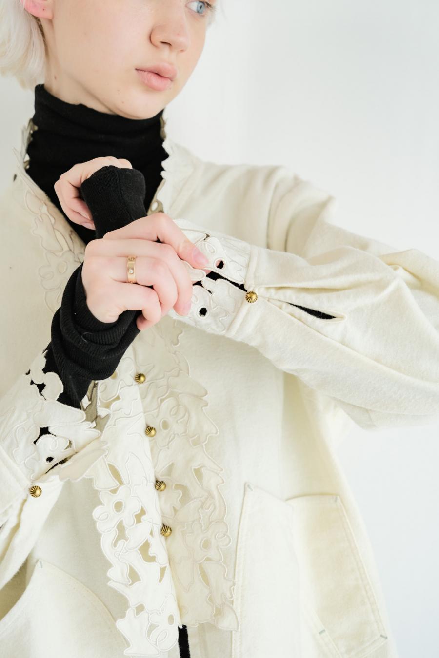 Punched Lace Blouse