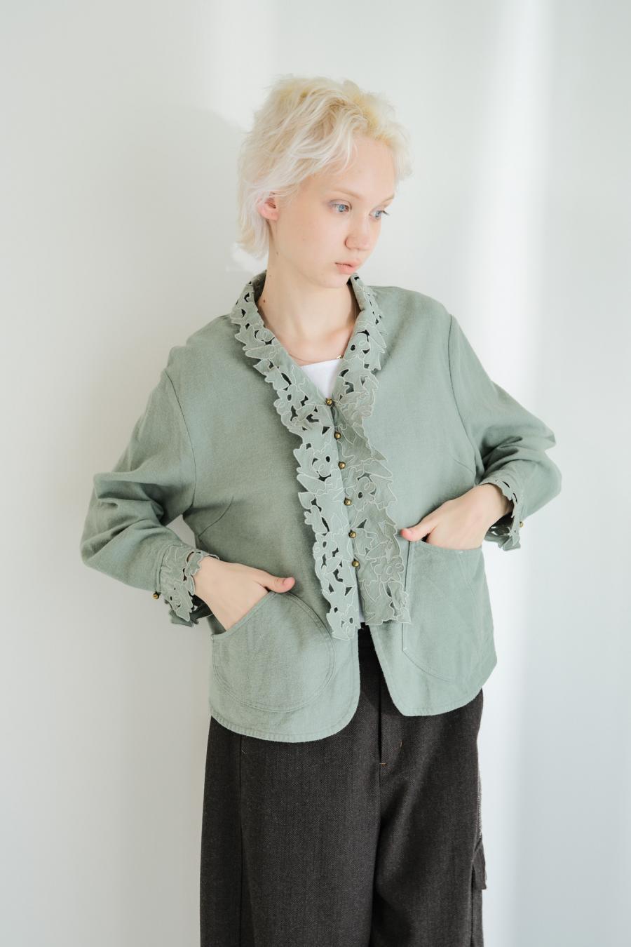 Punched Lace Blouse