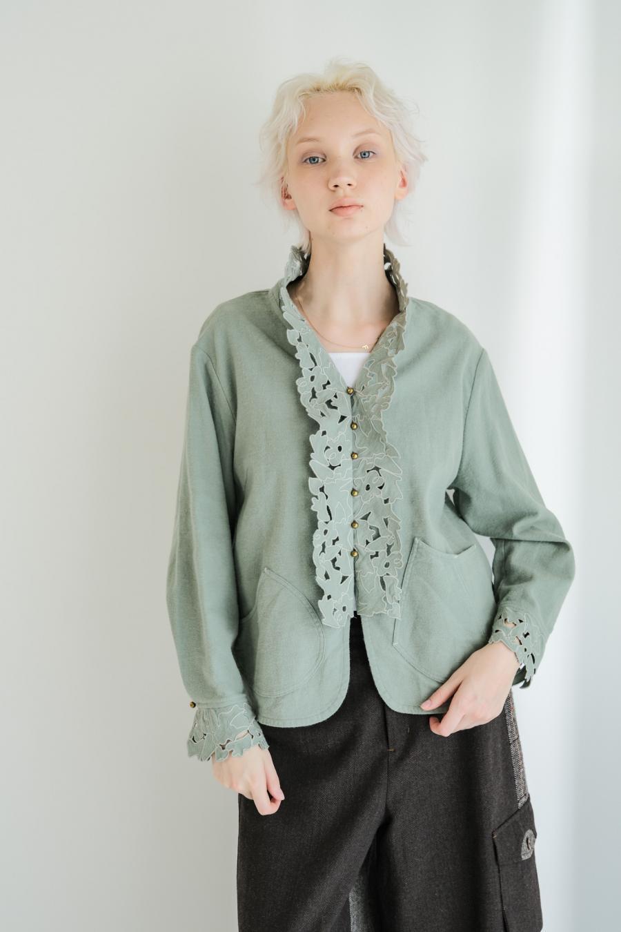 Punched Lace Blouse