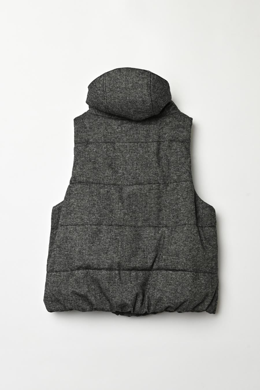 Padded Mini-Nepped Tweed Vest